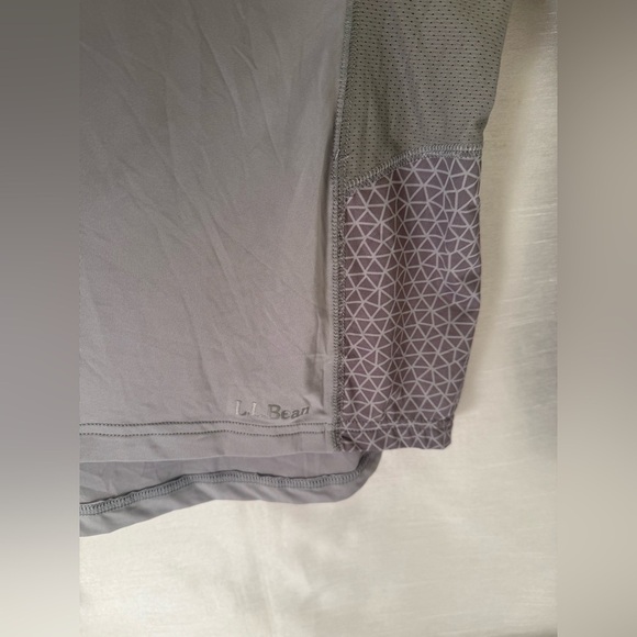Women’s L.L Bean Sport Shirt Long Sleeve Tee Gray Size L - Picture 2 of 6